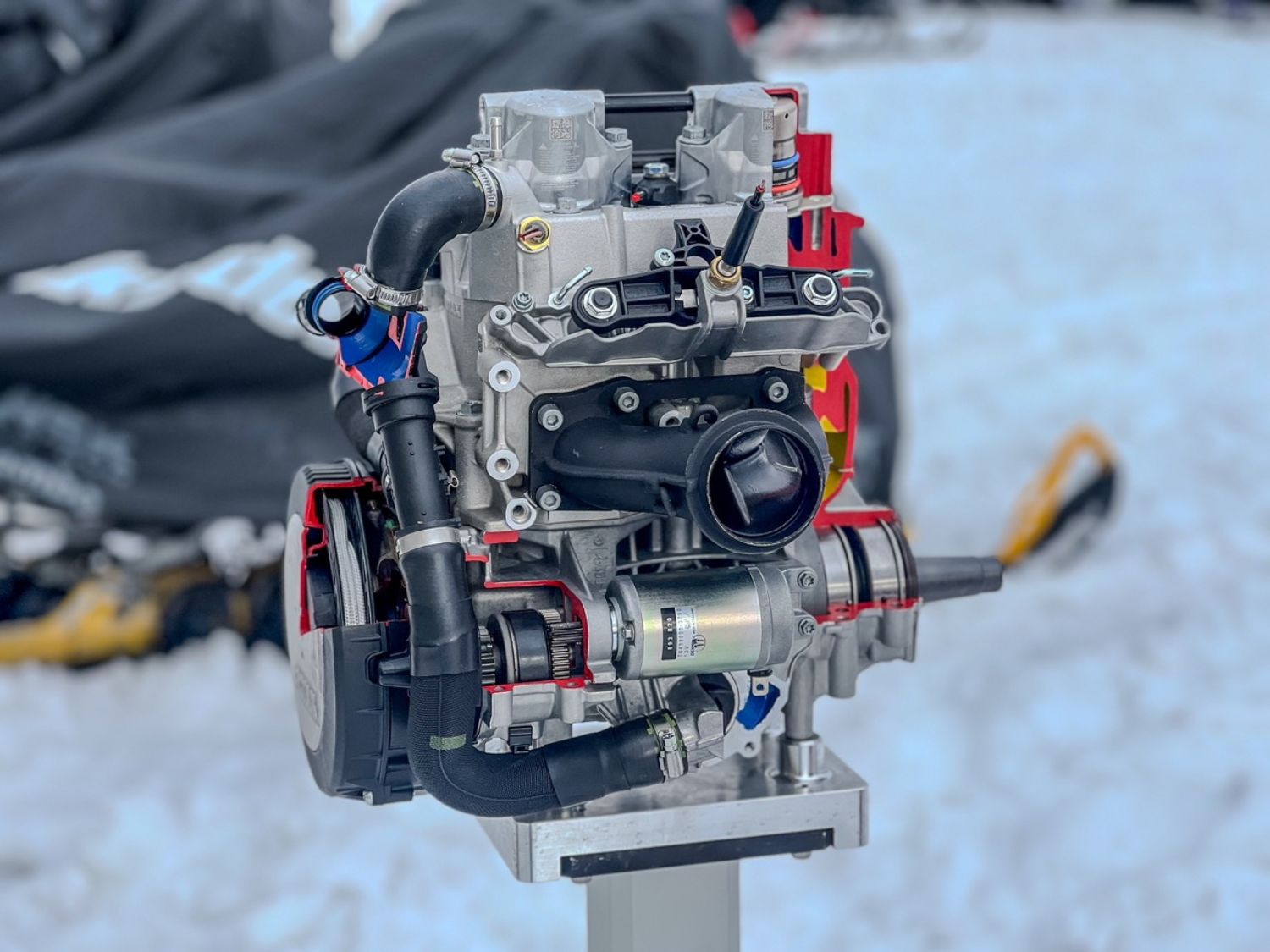 Le moteur 600RR en coupe