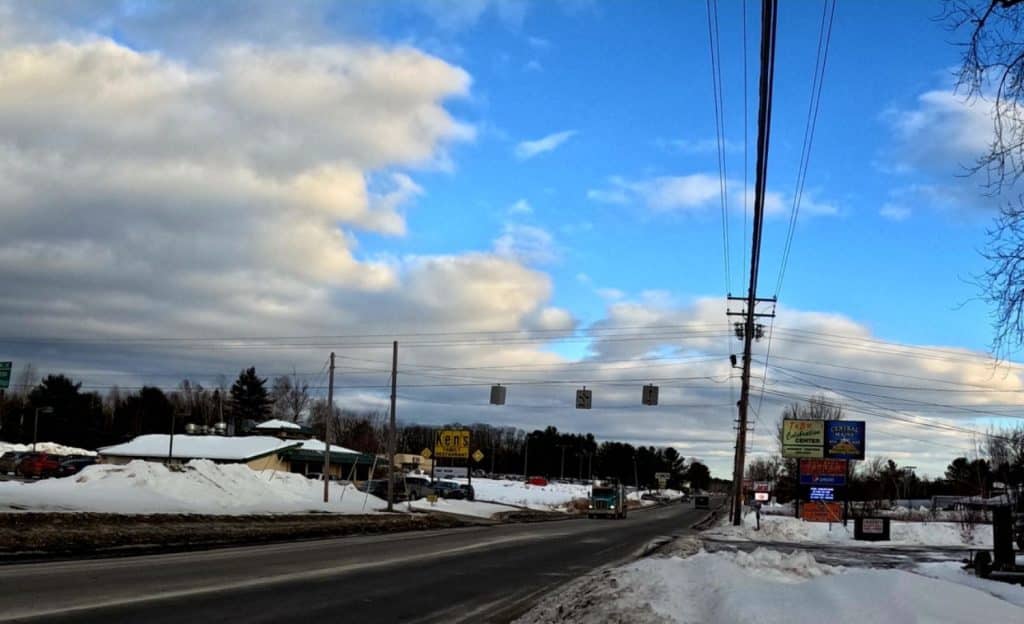Downtown Skowhegan traverse de la Route 201